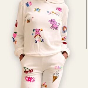 Lola & the boys art  Hoodie and Sweatpants Set